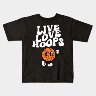 eat sleep basketball Kids T-Shirt